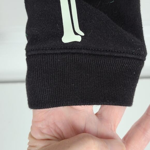 Garanimals black glow in the dark skeleton tee shirt sweatpants 6-9 months - Picture 11 of 11